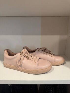 Topshop Blush Pink Low-Top Sneakers